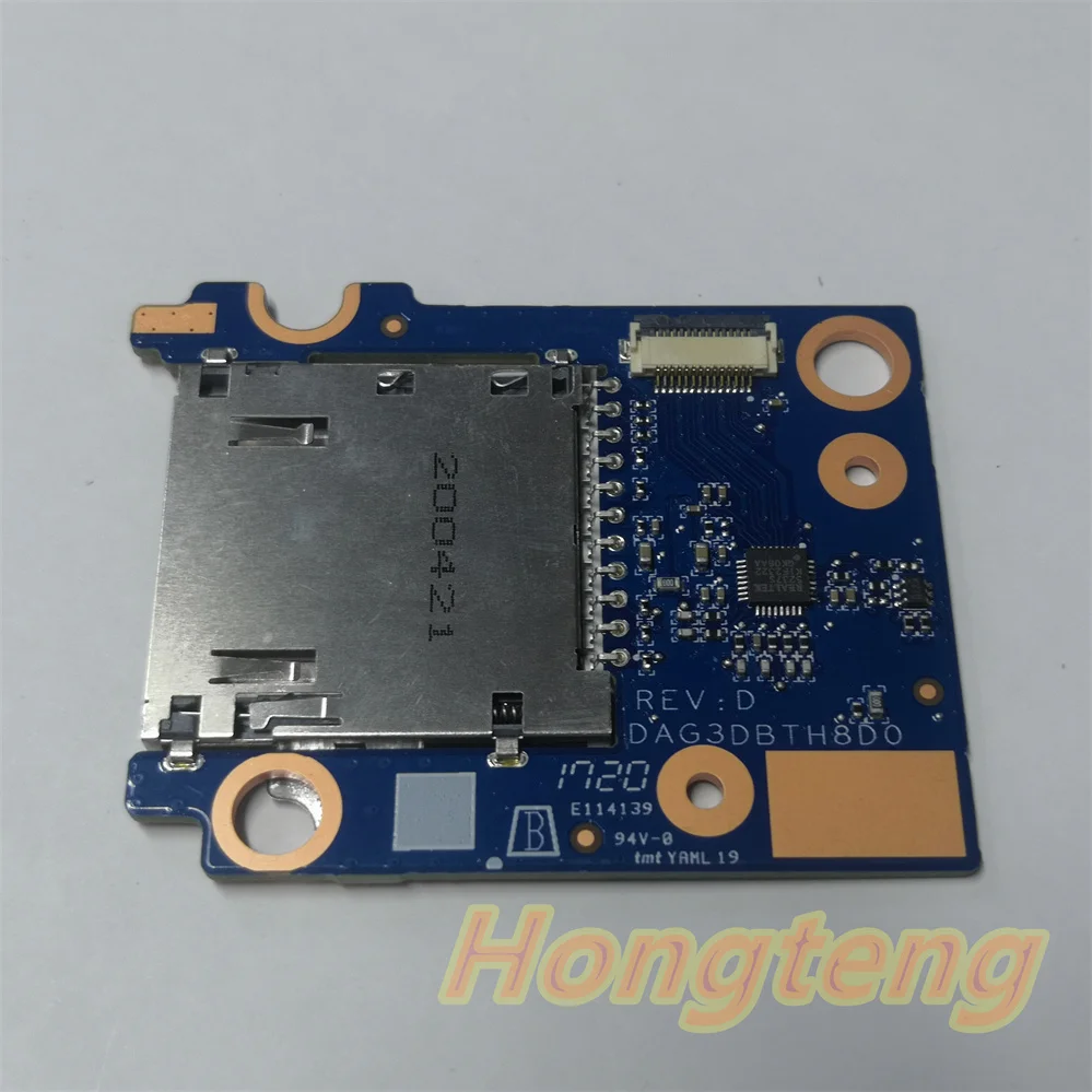 Original para HP Omen 15-dc0007 15-dc1016 Placa lectora de tarjetas SD DAG3DBTH8D0 Placa lectora SD prueba OK