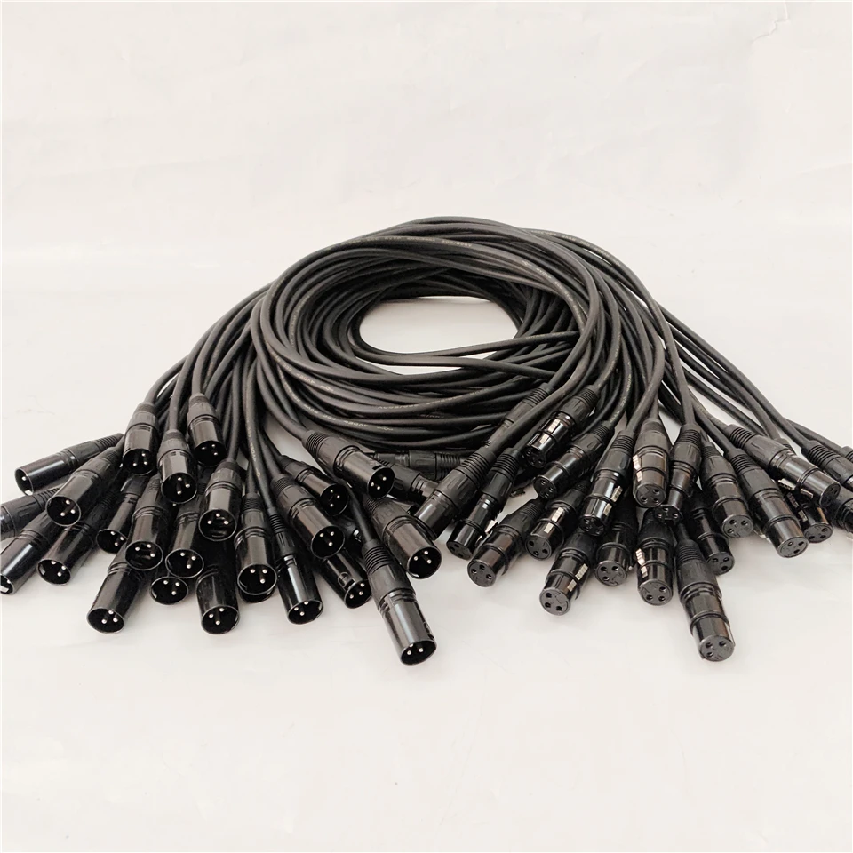 3Pin XLR Dmx512 كابل 1.5 متر 2 متر 3 متر DMX كابل DMX خط LED الاسمية تتحرك رئيس ضوء المرحلة ضوء XLR موصل Dmx Dj المعدات