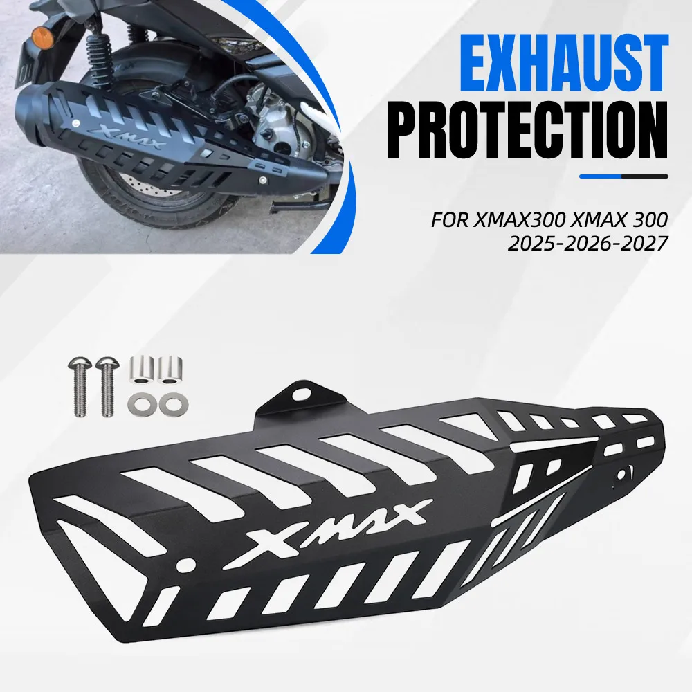XMAX300 Motorcycle Exhaust Pipe Heat Shield Muffler Pipe Guard Protection Cover Decorative For Yamaha XMAX 300 2025-2026-2027