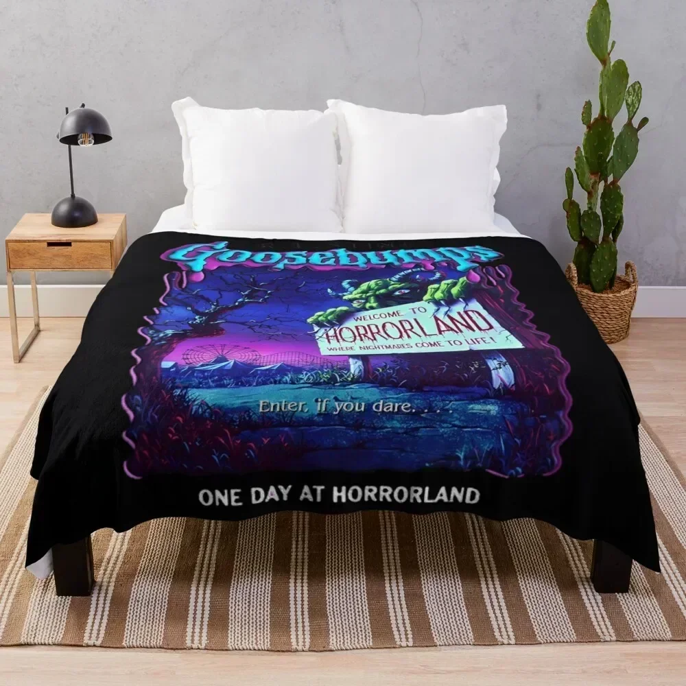 Goosebumps One Day At HorrorLand Throw Blanket for winter Flannel Blankets