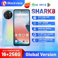 Blackview SHARK 8 Unlocked Smartphone, (8GB+ 8GB RAM Expension)+256GB ROM, 64MP,120MP,6.78\