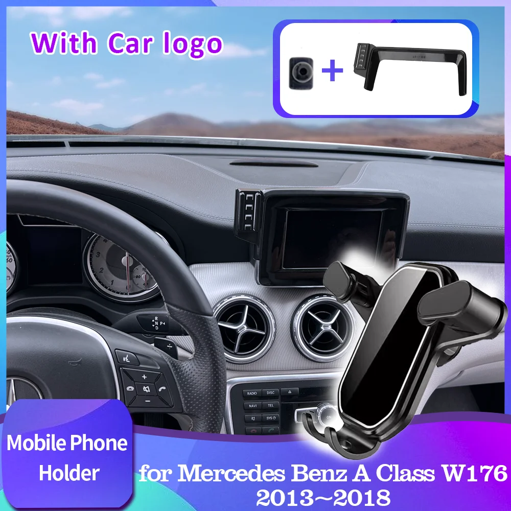 Soporte de teléfono móvil para coche Mercedes Benz Clase A, W176, 180, 220, 250, 2013 ~ 2018, 2014 2015 2016 2017 accesorios para iPhone