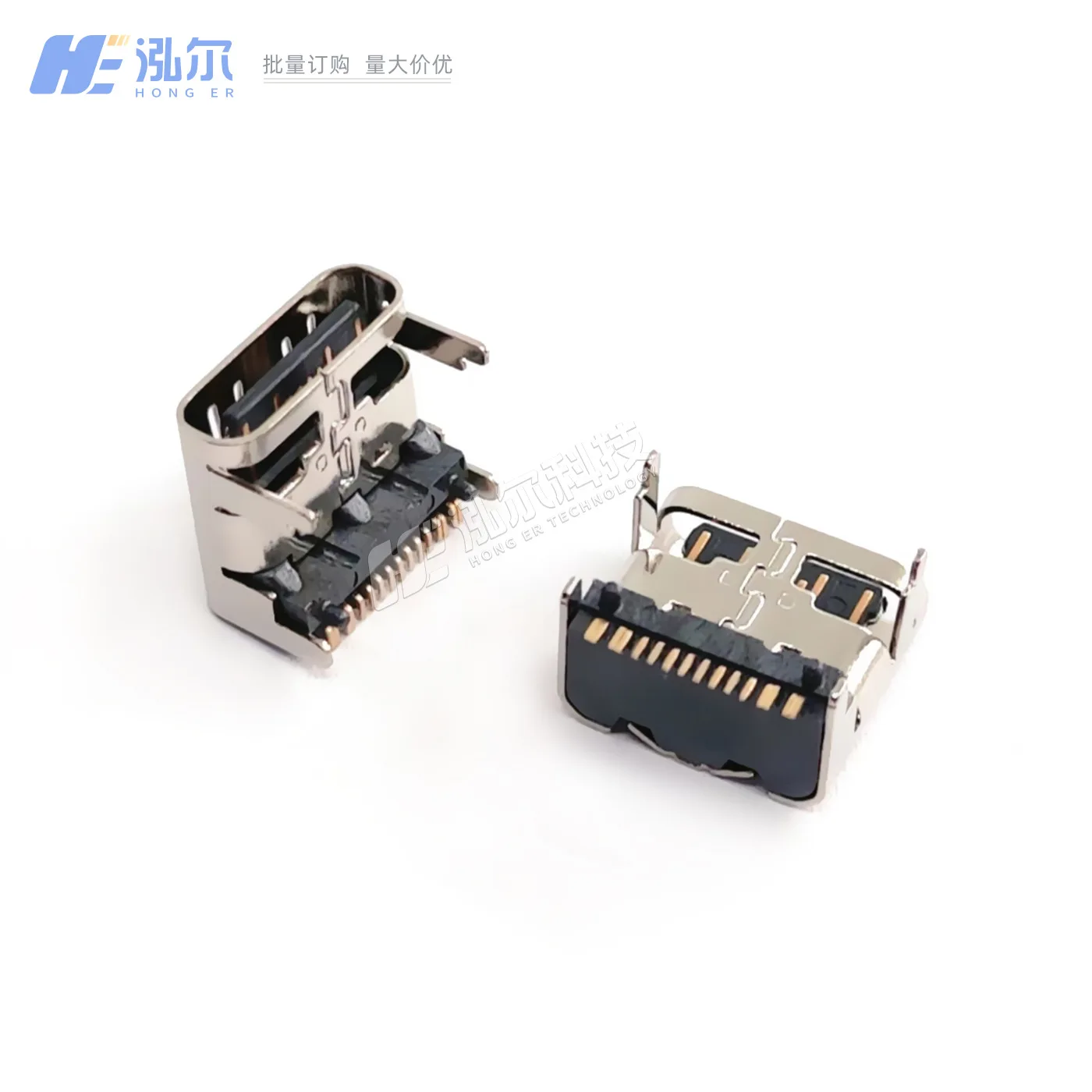 For Type-C female seat 16Pin board height 1.6mm horizontal height 16P female head lying sticker 7.95 seat USB