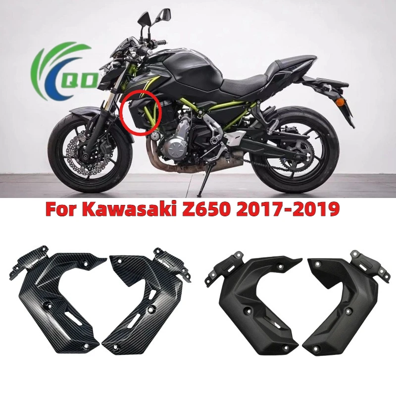 

Z650 Motorcycle Accessories Radiator Side Cover Panel Fairing Cowl Fit For Kawasaki Z 650 2017 2018 2019