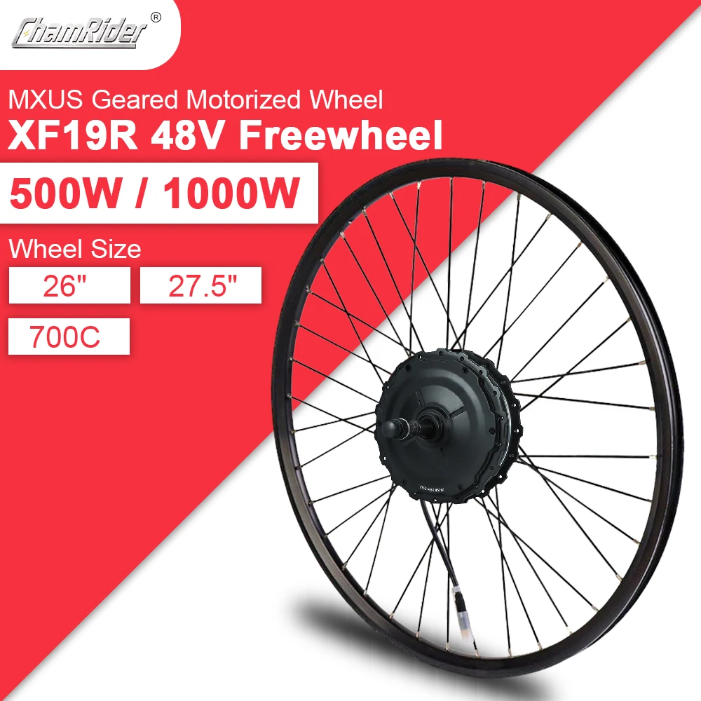 

Motor Wheel XF19R 1000W 48V Electric Bike Ebike Conversion Kit 36V Electric Bicycle Kit MXUS Geared Hub Motor