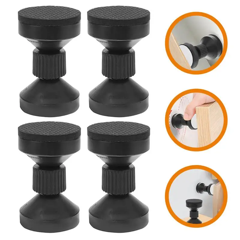 4Pcs Furniture Fall Preventer Bed Frame Support Headboard Stabilizer Adjustable Sofa Stoppers Plastic Wall Anti-Shake for Spacer