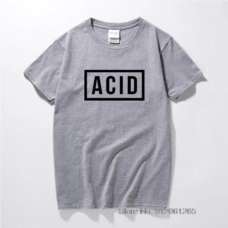 ACID Block Graphic Printed T-shirt 808 303 Techno House Underground Music Top Summer Fashion Camiseta Masculina Cotton T shirt