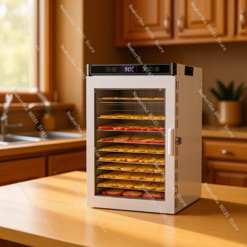 Touchscreen Food Dehydrator,Electric Fruit Dryer for Snacks and Pet Treats,High-Capacity Commercial and Household Use