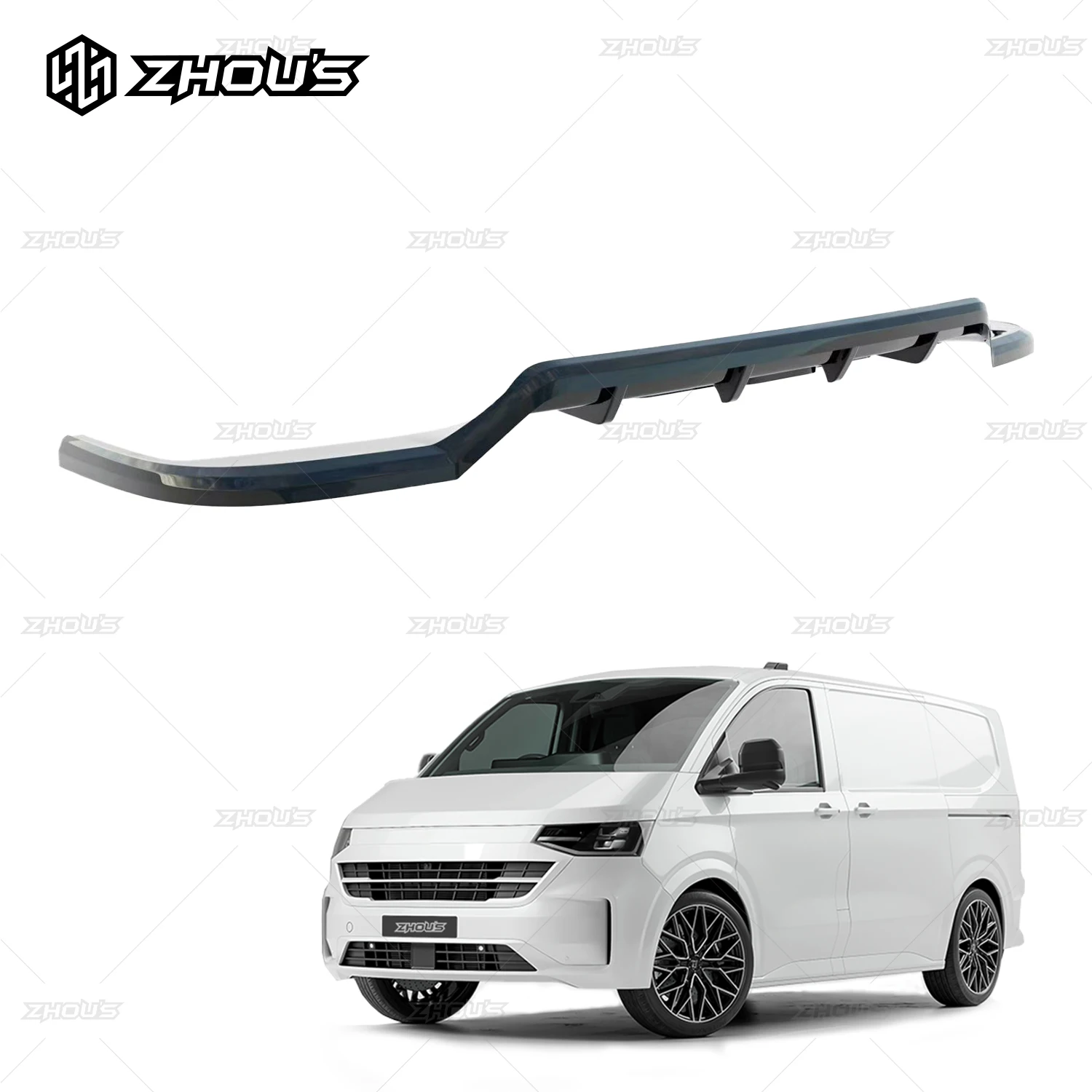 

New Arrival Automotive Body Kit Abs Rear Bumper Diffuser Lip for 2025 Vw Transporter T7 Accessories