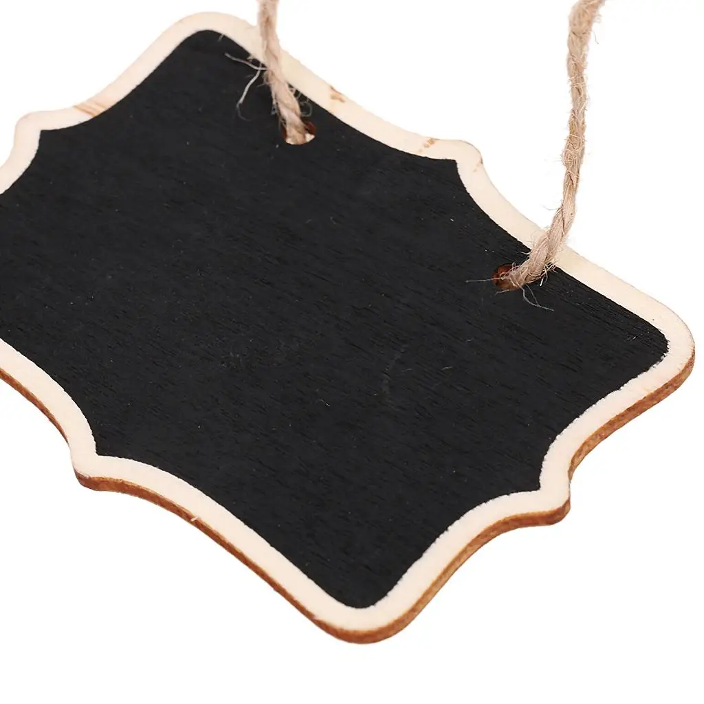 Pack of 1 Sided Vintage Chalkboard Message BlackBoard cm Hanging String for Wedding