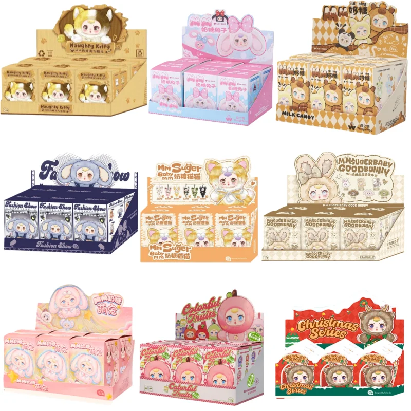 

2025 мм молочные конфеты, полная серия, глухая коробка, плюшевая виниловая игрушка для лица, креативное милое украшение для рабочего стола, модные коллекционные игрушки, подарки