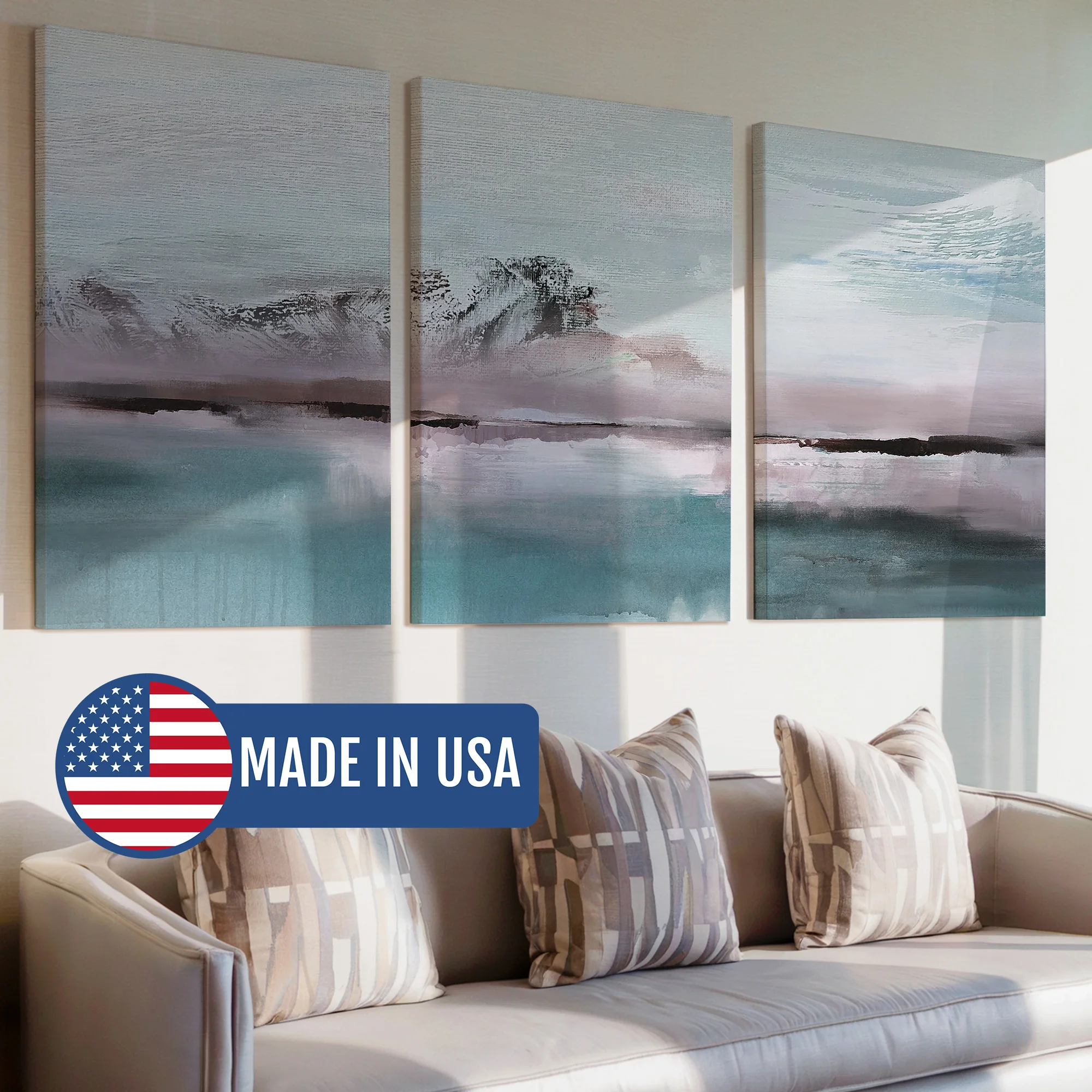 

Синий Серый Океан Небо Акварель Небо Облако Нейтральный Минимальный Настенный Картина Холст Плакат Картина Для Гостиной Спальни Домашний Декор