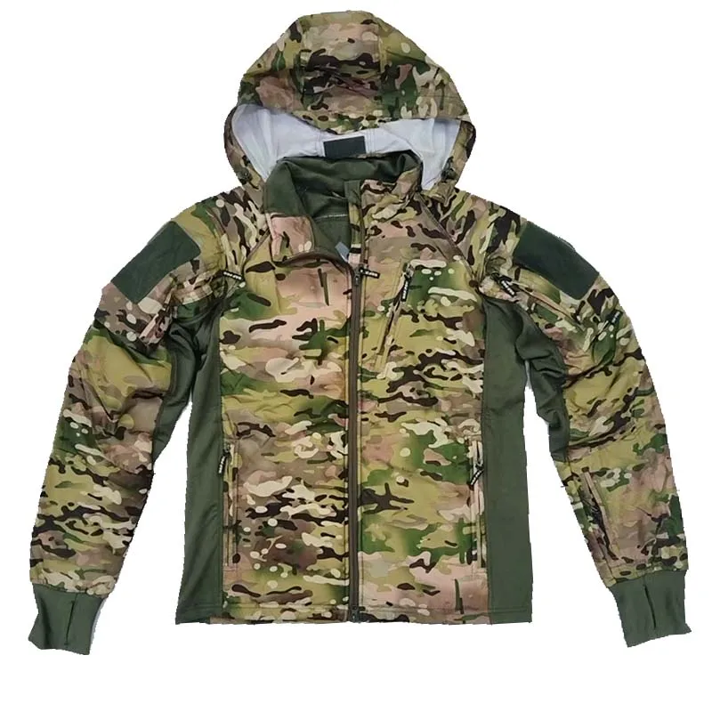 

Тактические куртки Soft Shell UAF Multicam для мужчин, флисовая куртка с капюшоном, ветровка, одежда для охоты, камуфляжная одежда для кемпинга, рыбалки, походов
