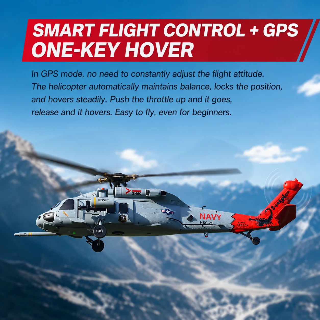 YUXIANG F09H Black Hawk Scale RC Helicopter Model, GPS Positioning, Smart Return To Home, One Key Landing Simulation Hobby Aircr