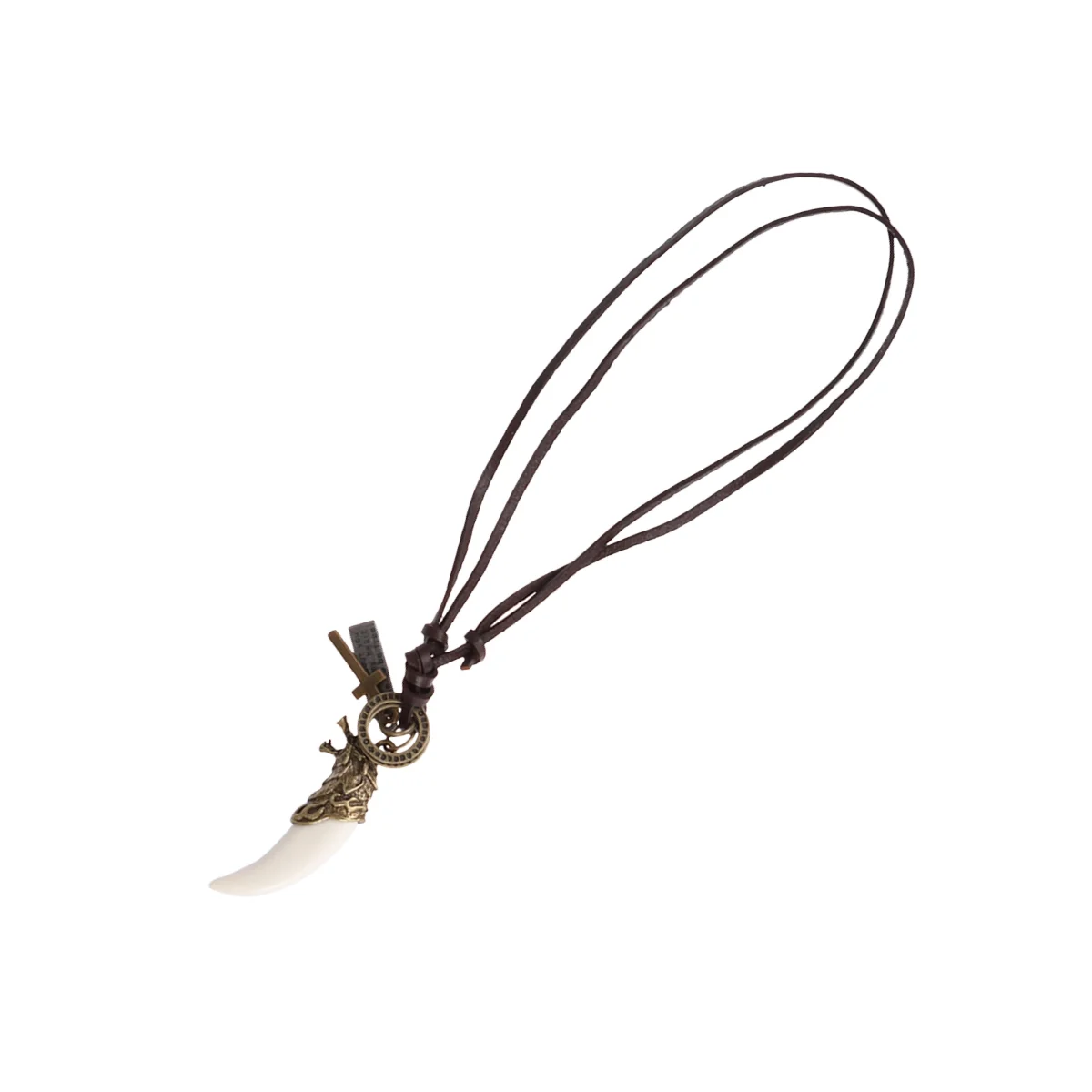 Kalung Pengerjaan Halus Liontin Rantai Sweter Pria Klub Malam Punk Halus