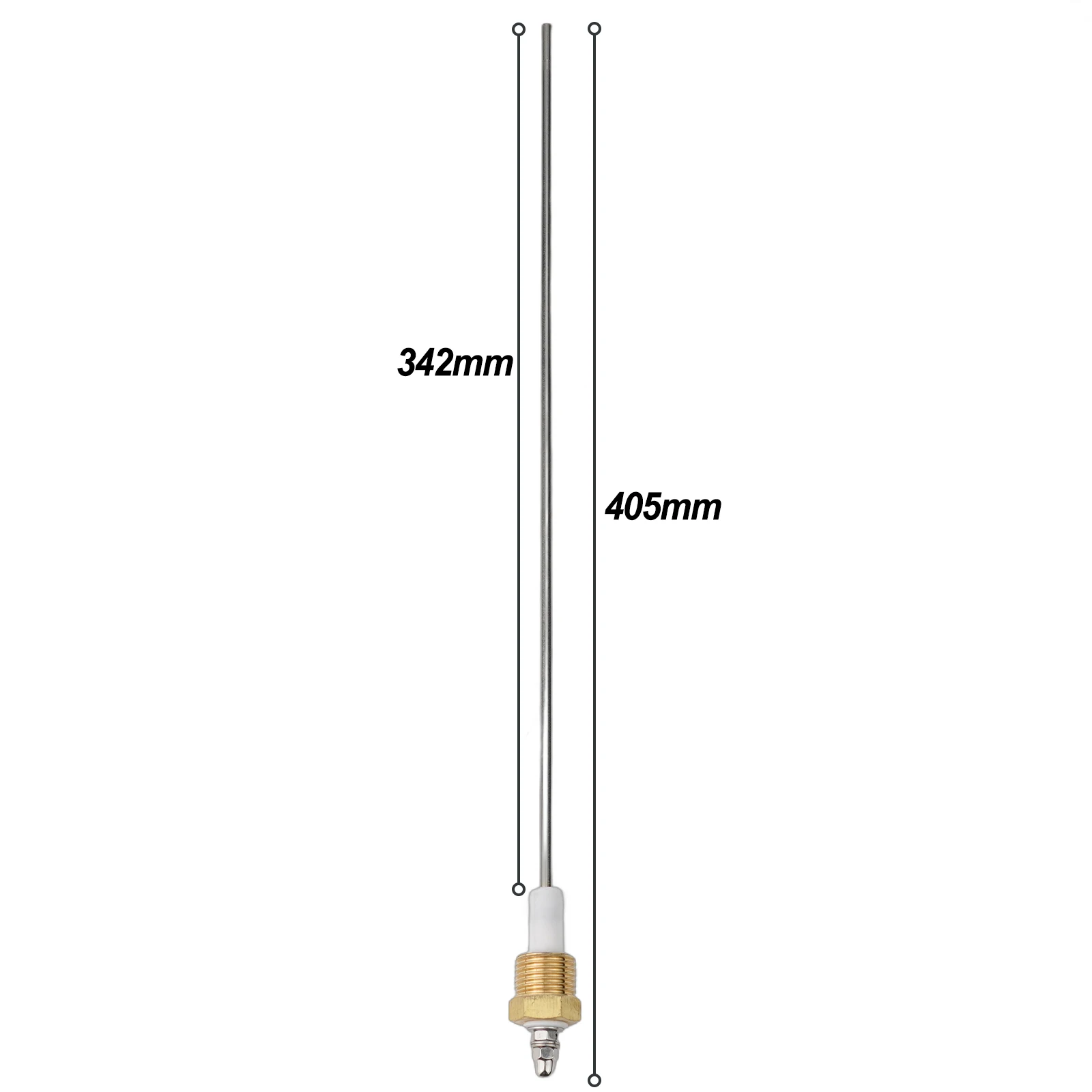 G1/2 Water Level Electrode Probe 4.4x342mm Stainless Steel Liquid Indicator Sensor Rod For Steam Boiler Pressureless Supply