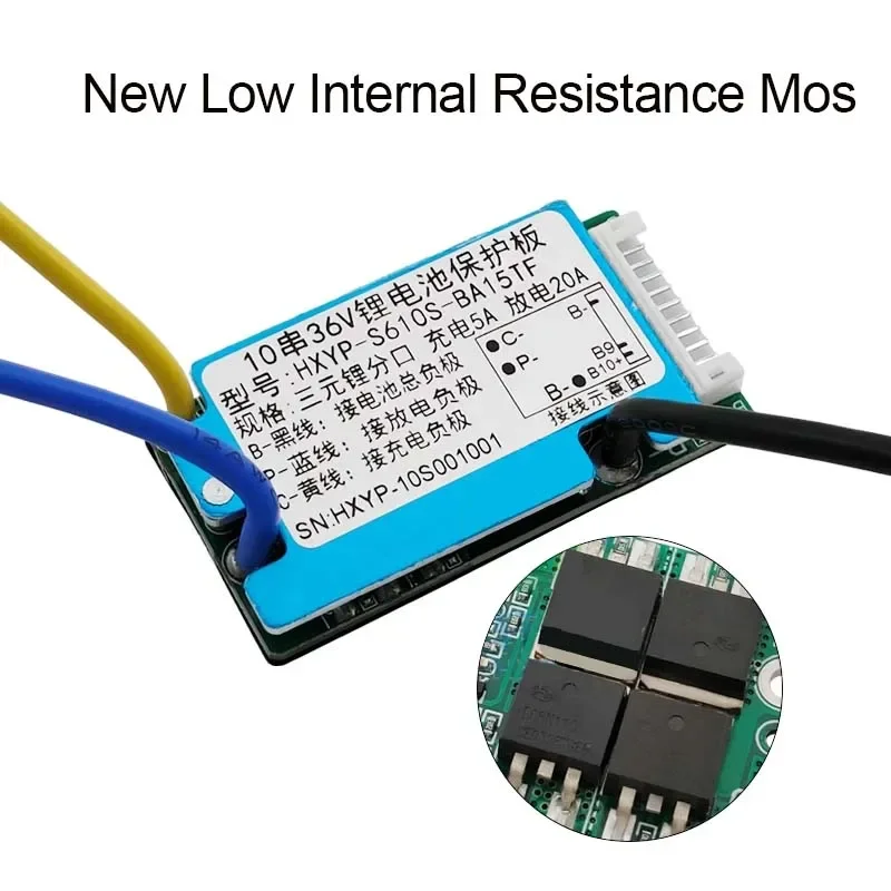 HeltecBMS 6S 7S 8S 9S 10S BMS 36V 15A 20A Protection Board 3.7V 18650 Lithium Battery With Temperature Control/Ebike Motor BMS image 11