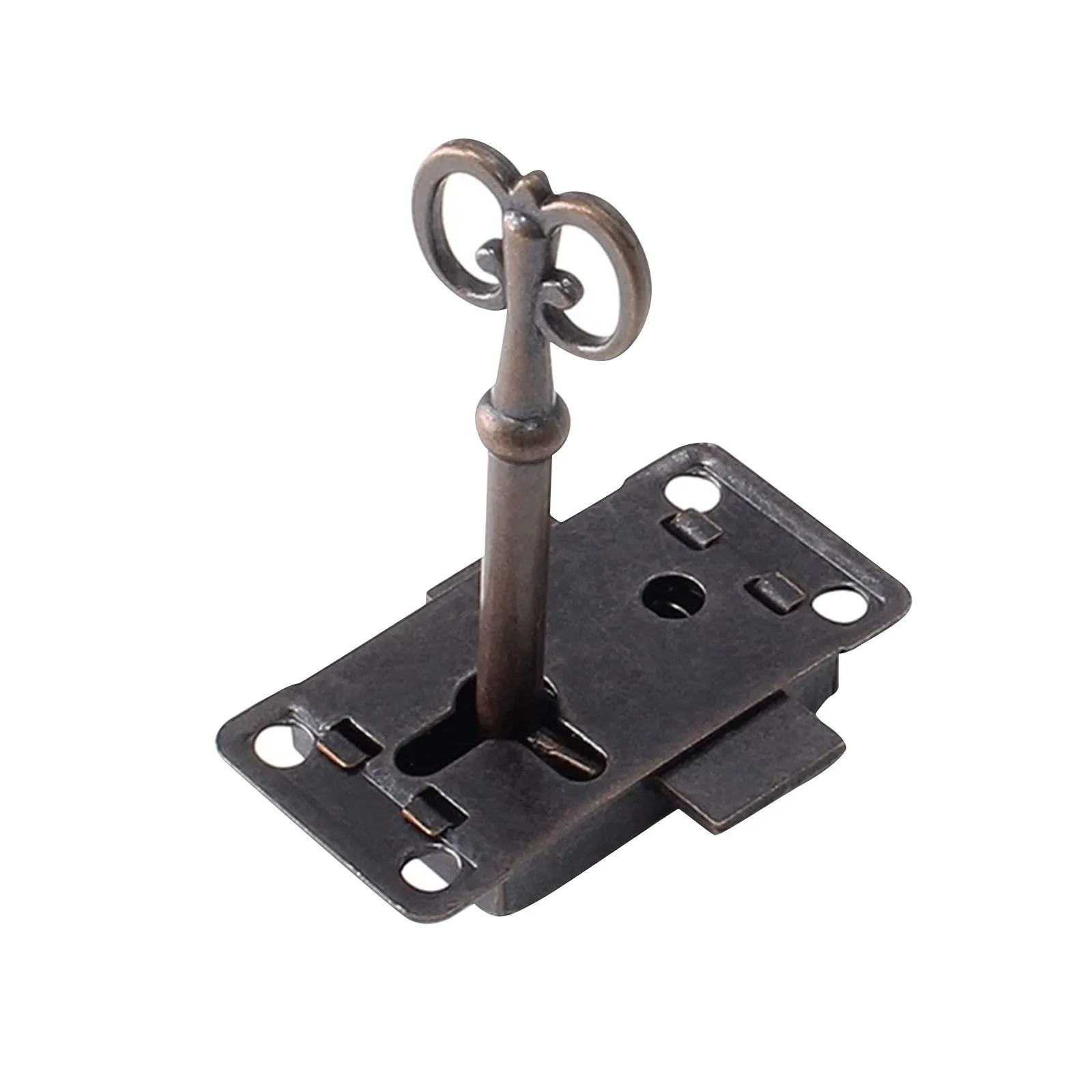 Antique Iron Drawer Locks Decorative Furniture Locks With For Key For Drawers, Wardrobe, Jewelry Wooden Box, Cabinet