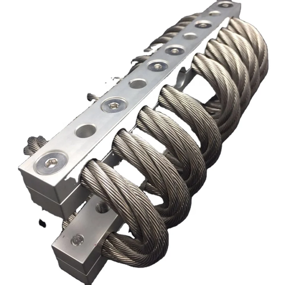 Mesin Suku Cadang Energi Industri Kompresor Getaran Dirgantara Kontrol Kebisingan JGX-1598D-515B Isolator Tali Kawat Aluminium
