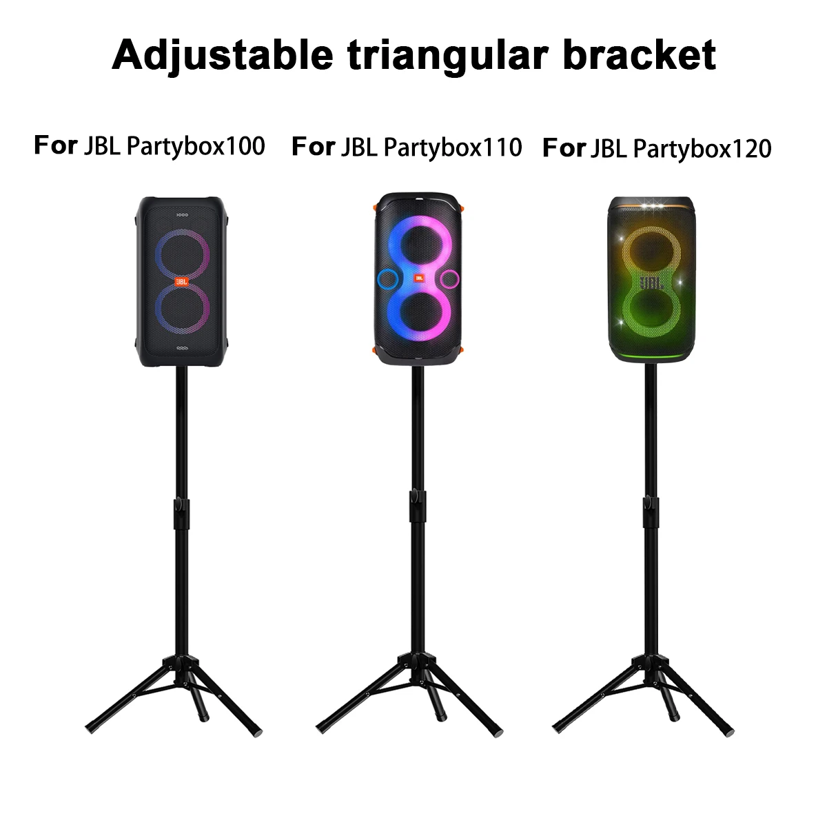 JBL party box110 三脚付き Jbl partybox100、partybox110、partybox120用スピーカー三脚、高さ