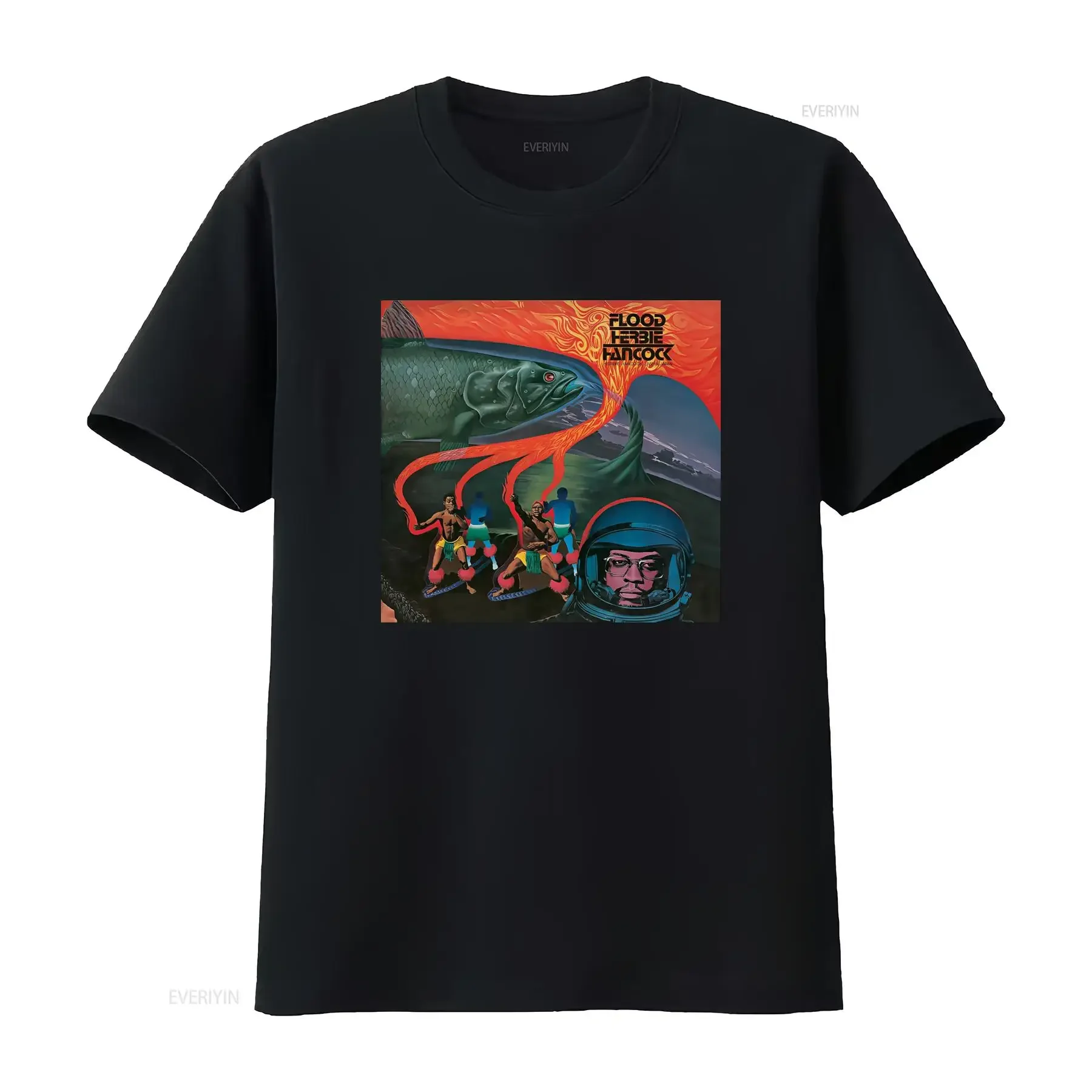 Flood Herbie Hancock Funk Jazz T Shirt The Headhunters Bennie Maupin Paul Jackson Retro Sci Fi Art Print vintage Washed