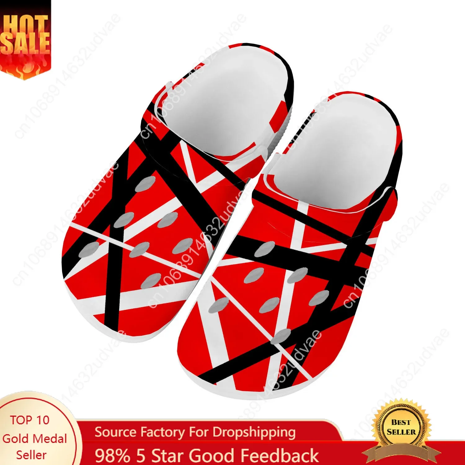 Van Evh 5150 Stripes Halen Water Shoes Mens Womens High Quality Fashion Home Garden Clogs Customizd Sandals Beach Hole Slippers