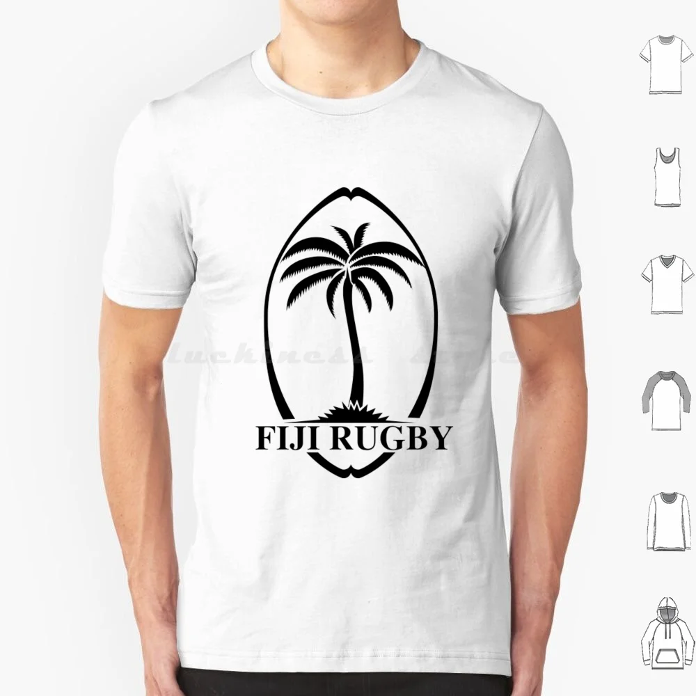 Fiji Rugby Team Rugby Logo T Shirt 6Xl Cotton Cool Tee Fiji Rugby Sports Logo Fiji Rugby Sports Top 14 New Zealand