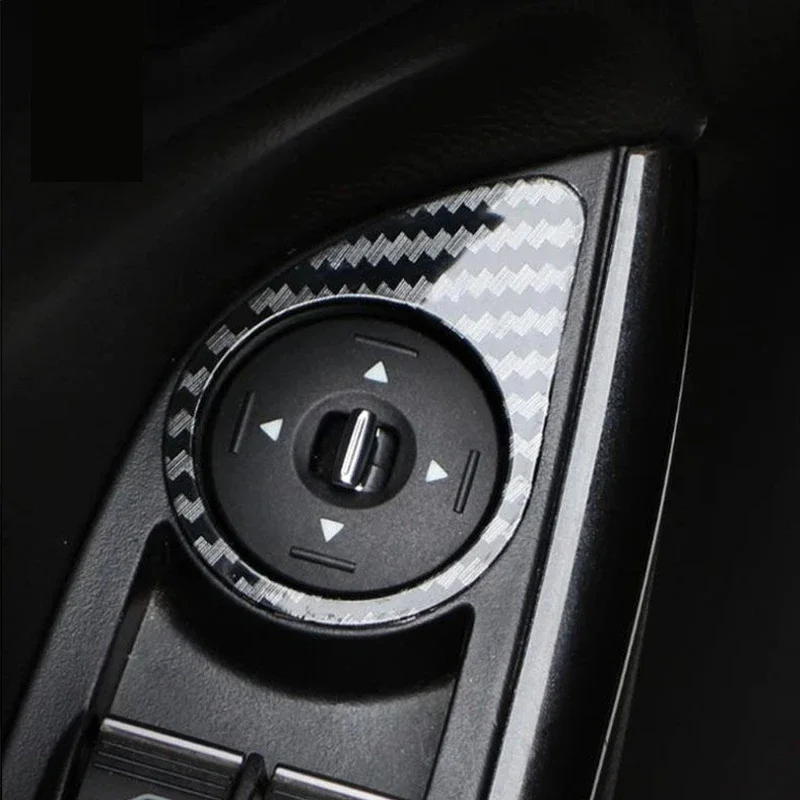 Panel dekoracyjny pokrętła regulacji lusterek wstecznych ABS do Forda Focus 3 4 MK3 MK4 2012-2018, akcesoria samochodowe