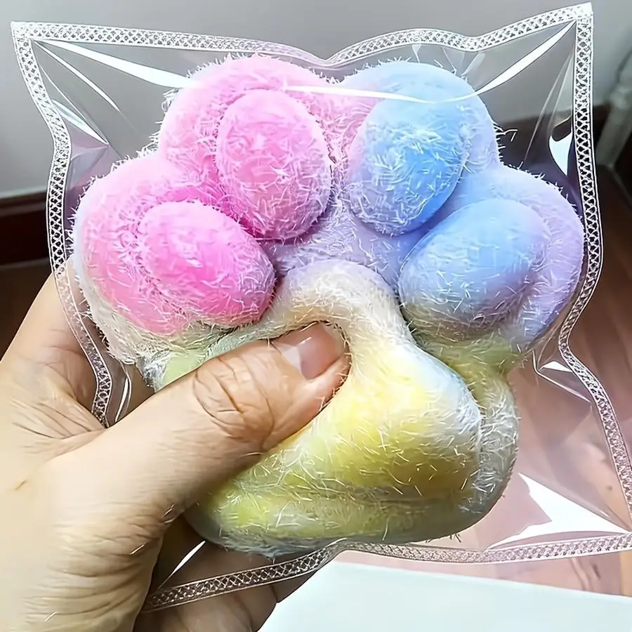 1/5/10/20/50/100pcs Oversized Stuffed Taba Squishies Cat Paws Relaxation Toys| Fidget Relaxing Sensory Toy| Cartoon Cat'S Paw De