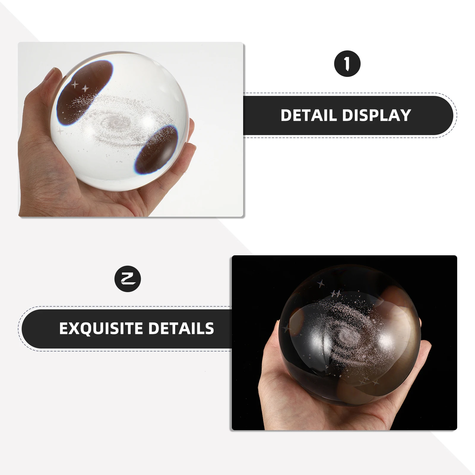 

Crystal Ball Adornment Office Desk Decor Home Supply Decorative Household Furnishing Desktop