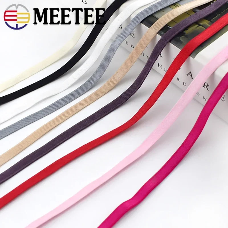 5/10Meters 6mm Elastic Bands for Underwear Bra Strap Rubber Band Webbing Tapes Garment Decor DIY Sewing Accessories