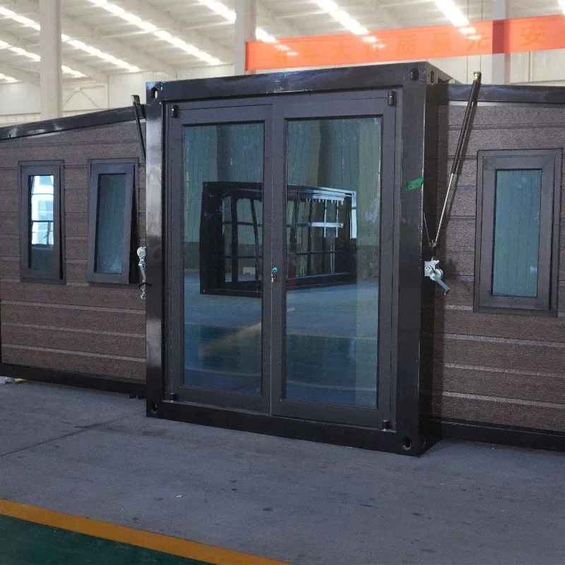 10 20 30 40ft Double Wing Folding Room Prefabricated Houses Kit Container House Movable  House
