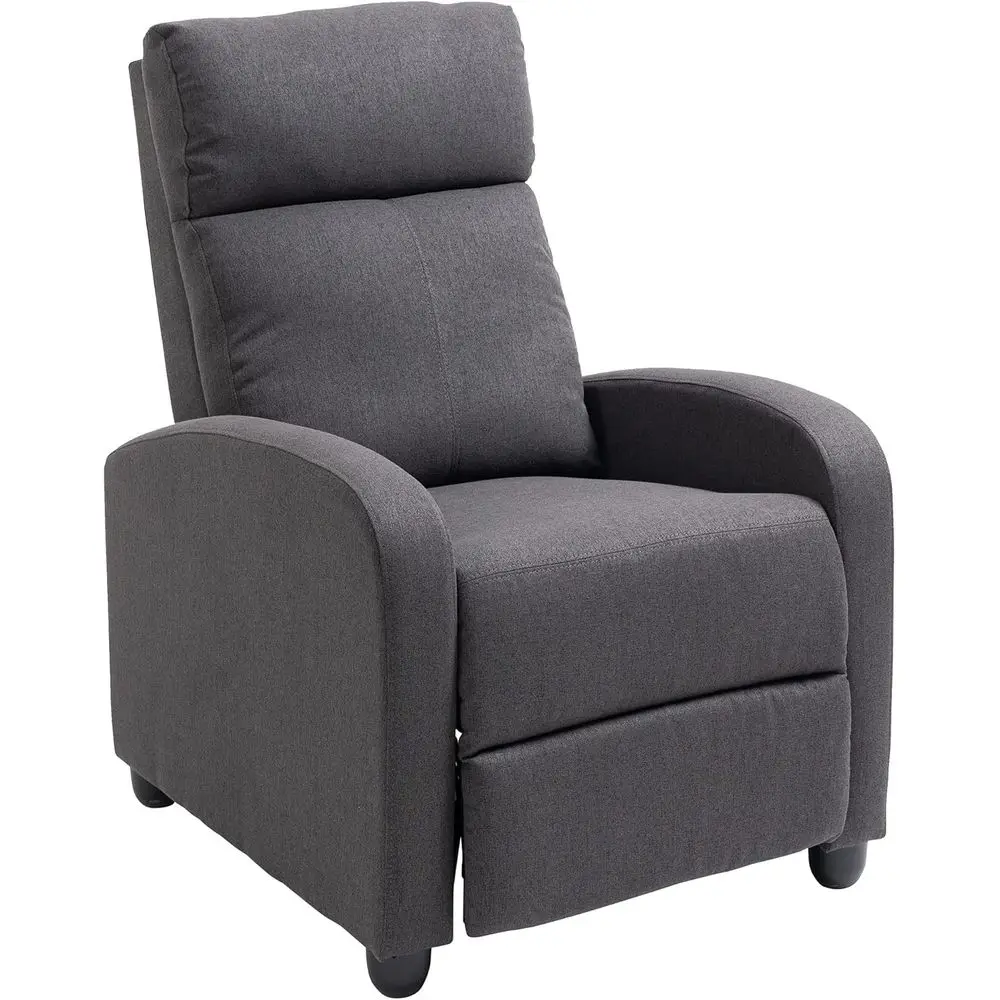 

Single Reclining Sofa Chair with Padded Seat for Home Theater, Grey