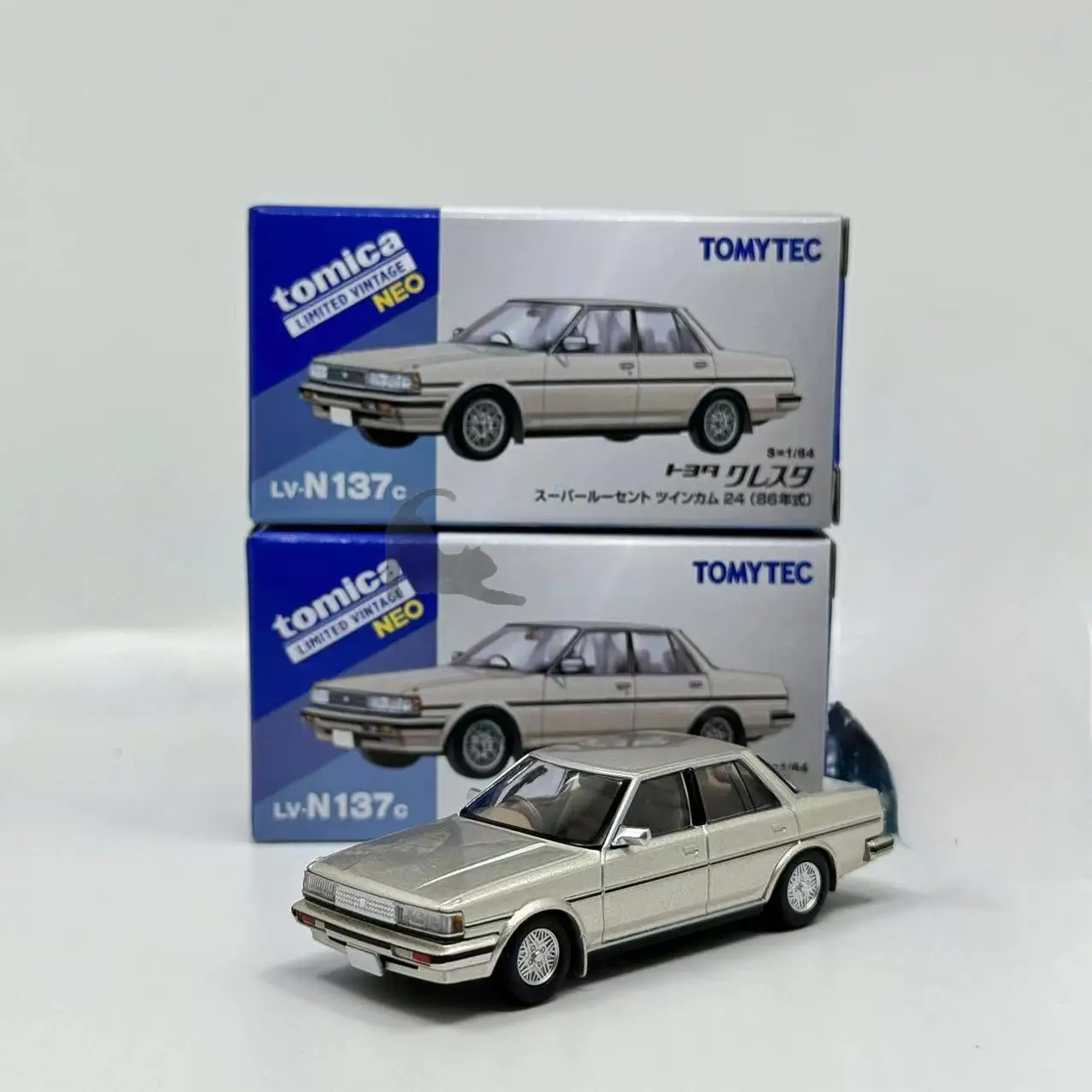 2405 Tomytec TLV 1/64  LV-N137c cresta CSL Twin Cam 24 creamy white gold 1986 Die-cast Alloy Car Model Collection Display Gift