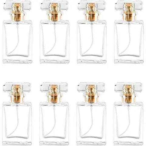 8pcs 30ml Glass Perfume Bottles Empty Refillable Clear Travel Perfume Spray Atomizer Bottle Perfume Bottle Atomizer Container