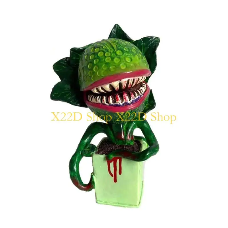 

X22D Хэллоуин Смола Труп Цветок Скульптура Ужас Кровавые Растения Художественная Статуя Праздничная Вечеринка Открытый Сад