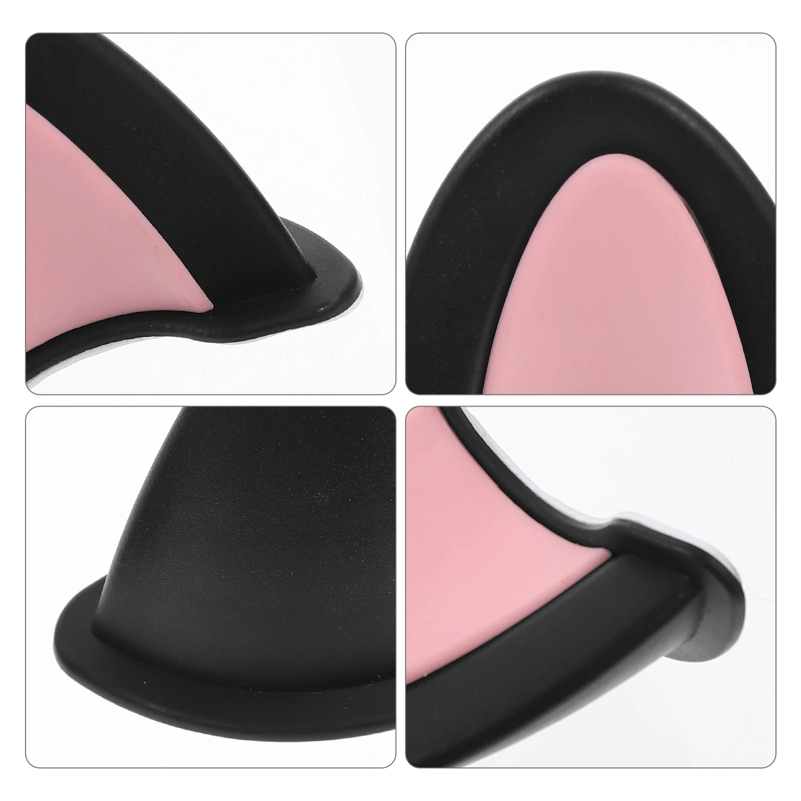 

3Pairs ABS Cat Ear Accessories Motorbike Decoration Kitten Ear Ornament Durable Bright Color Easy Install