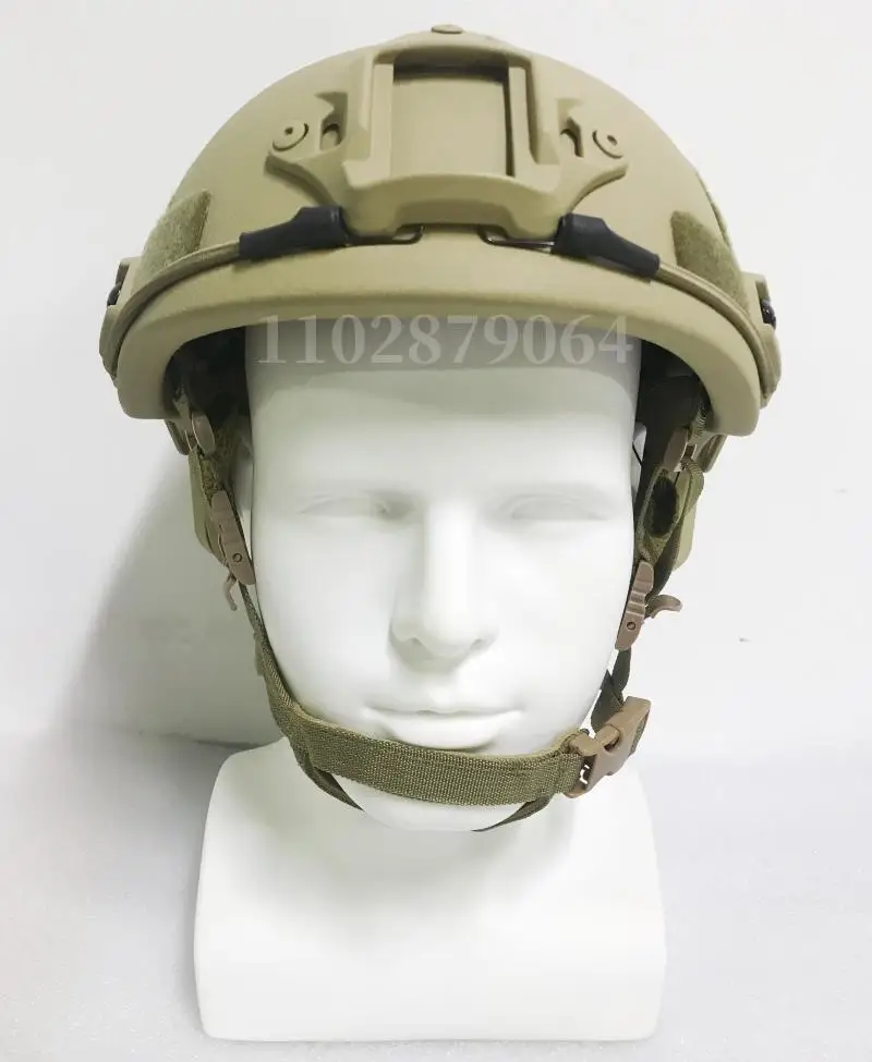 Casco balístico táctico de aramida Kevlar, FAST army green NIJ IIIA.44, de corte alto, a prueba de balas