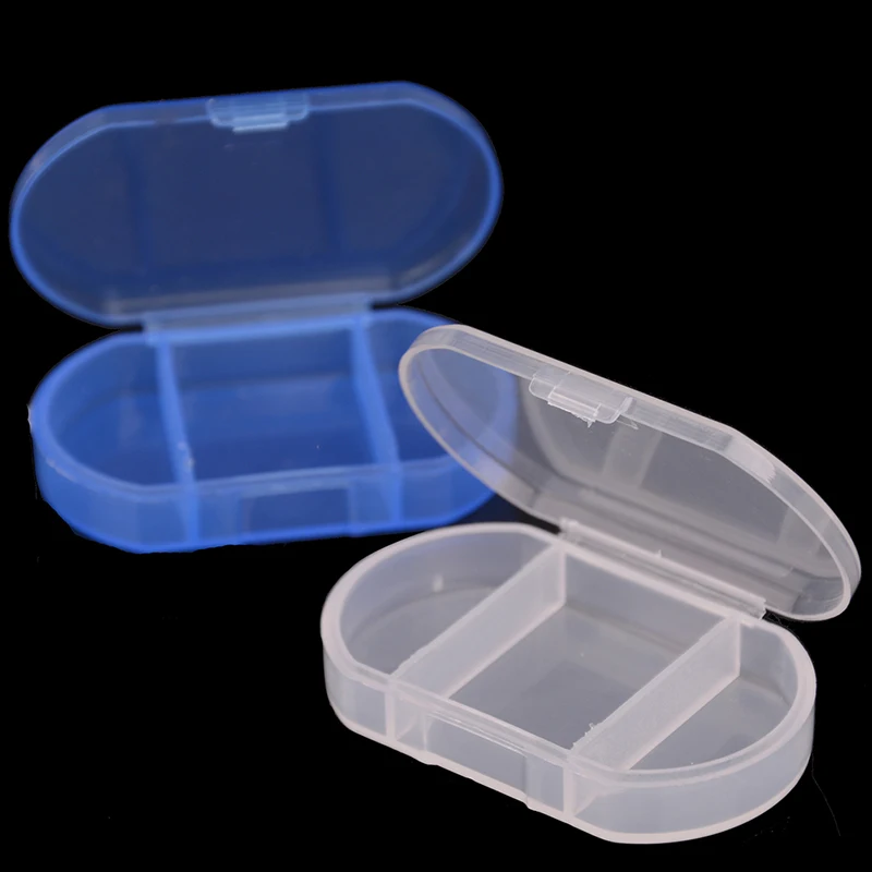 Mini 3 Grid Pill Box Plastic Travel Portable Storage Box Container Tool