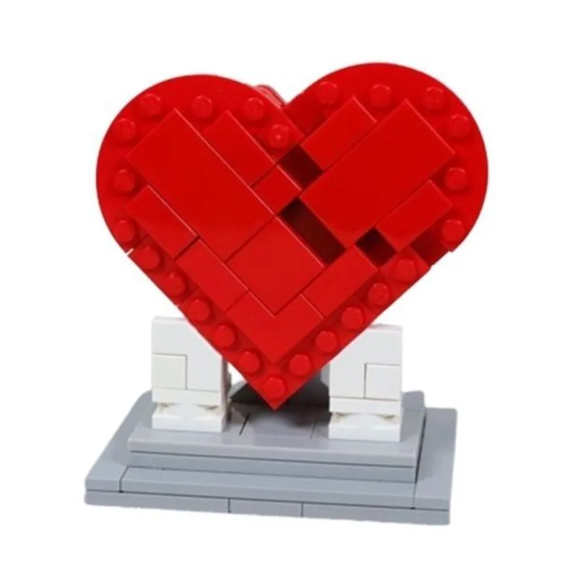 

New Moc Beating Heart Manual Dial Compatible With Building Blocks Model Assembling Toy Confession Valentine's Day Gifts