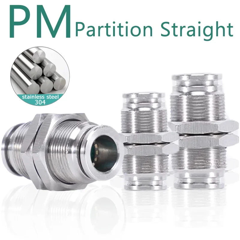 Pneumático Mangueira Acoplamento pm 10 12 mm Conector do Tubo de ar Bsp Quick Release Pipe Fittings Aço Inoxidável 304