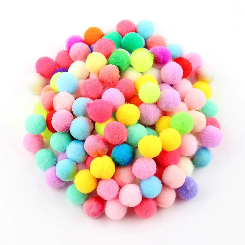 8/10/15/20/25/30mm Mini Fluffy Soft PomPom  Handmade Kids Toys Wedding Christmas Decor DIY Sewing Craft Supplies