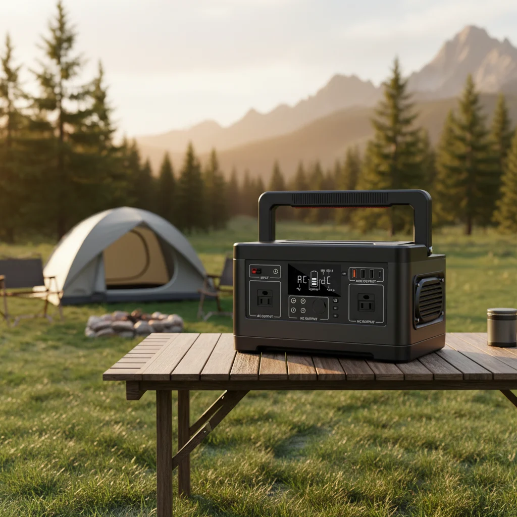 Professional 500W Portable Power Station Solar Charging Pure Sine Wave LiFePO4 Battery Large-capacity Outdoor Generator Camping