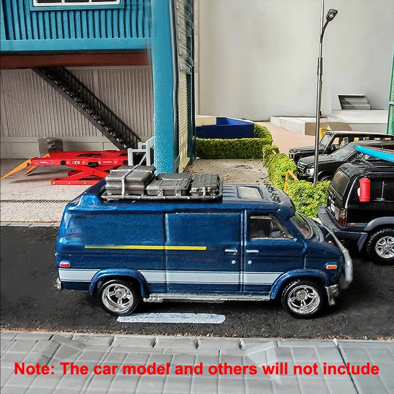 1PCS Per 1/64 Bilancia RC Modello di Auto In Miniatura Portapacchi Resina Simulazione Top Portapacchi Modifica Personalizzata Decorazione