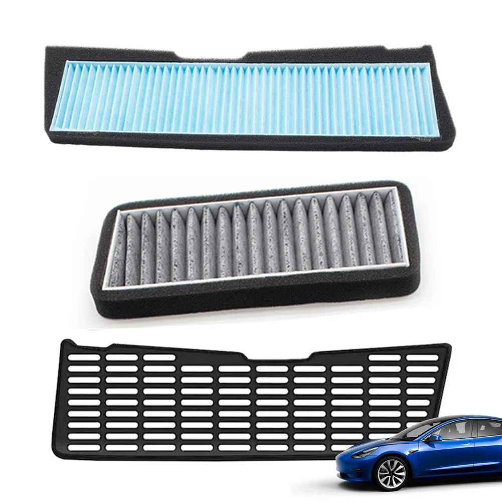 For Tesla Model 3 2023 Car Intake Air Filter Melt Blown Fabric Air Flow Vent Cover Trim Anti-Blocking Prevention Intake Cover