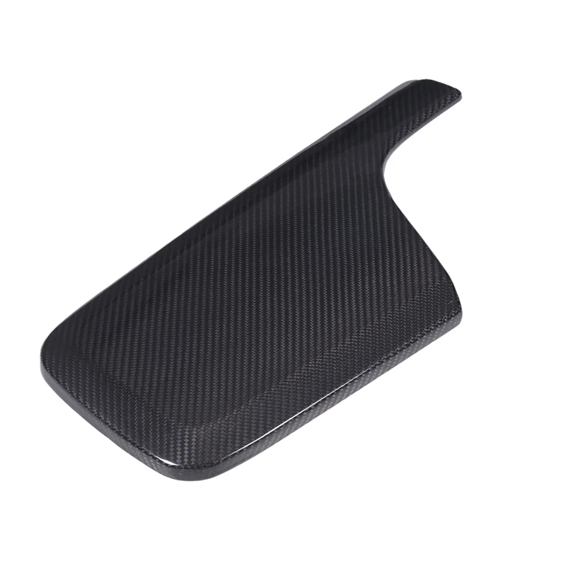 

For Porsche Taycan 2019-2022 Dry Carbon Fiber Car Central Control Armrest Box Protective Cover Trim Accessories Parts