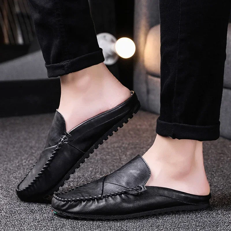 الرجال في الهواء الطلق المشي المتسكعون تنفس رجالي النعال خفيفة مريحة أحذية الأخفاف غير رسمية للرجال بوتاس الفقرة Hombre Zapatos #6