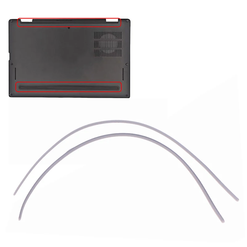 1Pc/2Pcs Rubber Strip Laptop Bottom Shell Cover Foot Pad For DELL Precision 5550 5560 5570 Non-Slip Bumper Feet Strips