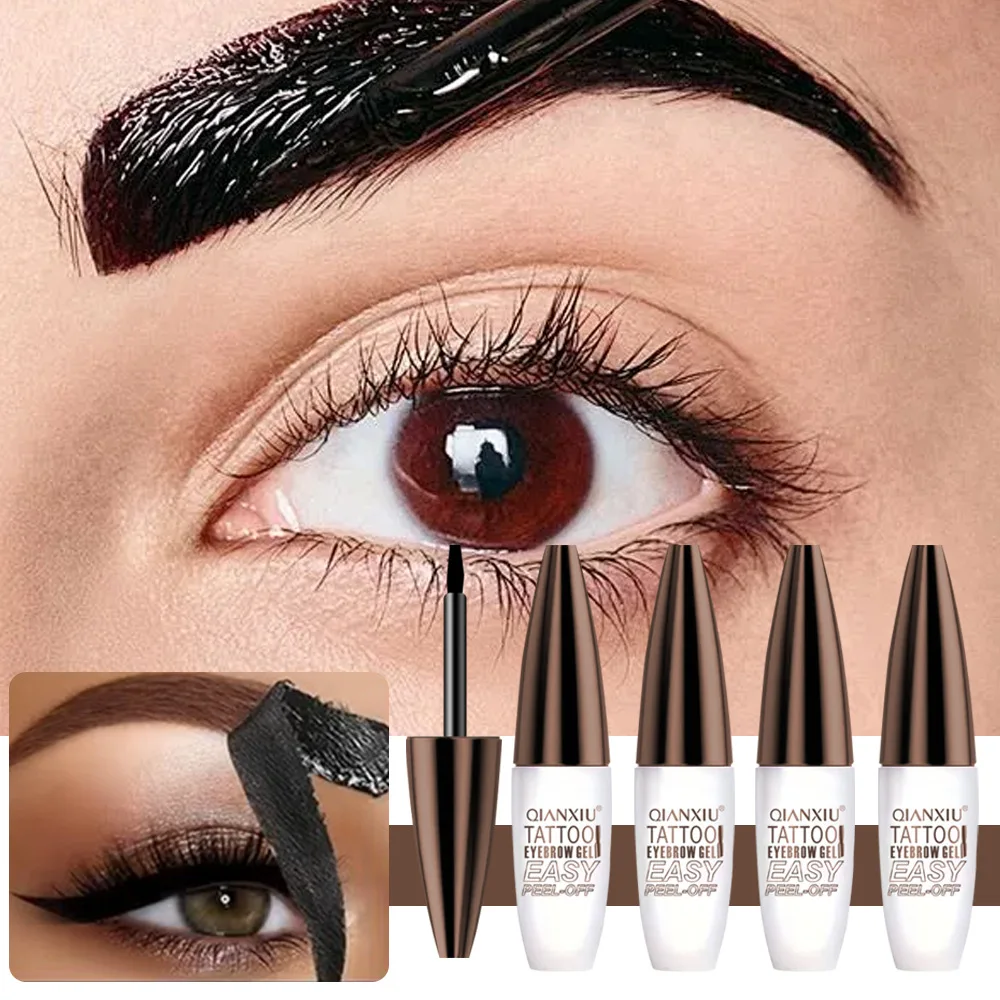 Removable Waterproof Eyebrow Tape, Semi-permanent Tattoo Eyebrow Dye, Long-lasting Without Smudging