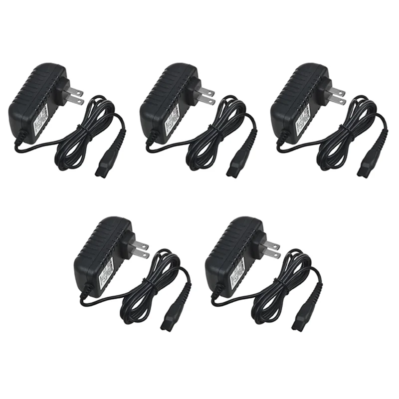 UNCL 5X 5.4W 15V/0.36A ماكينة حلاقة محول الطاقة شاحن ماكينة حلاقة HQ8505 AT790 AT810 (قابس الولايات المتحدة)